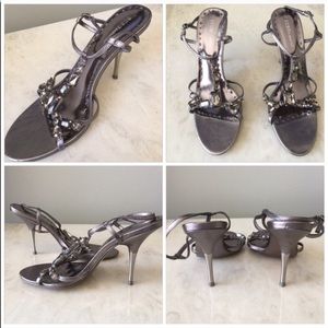 BCBGENERATION Jeweled T Strap Heels